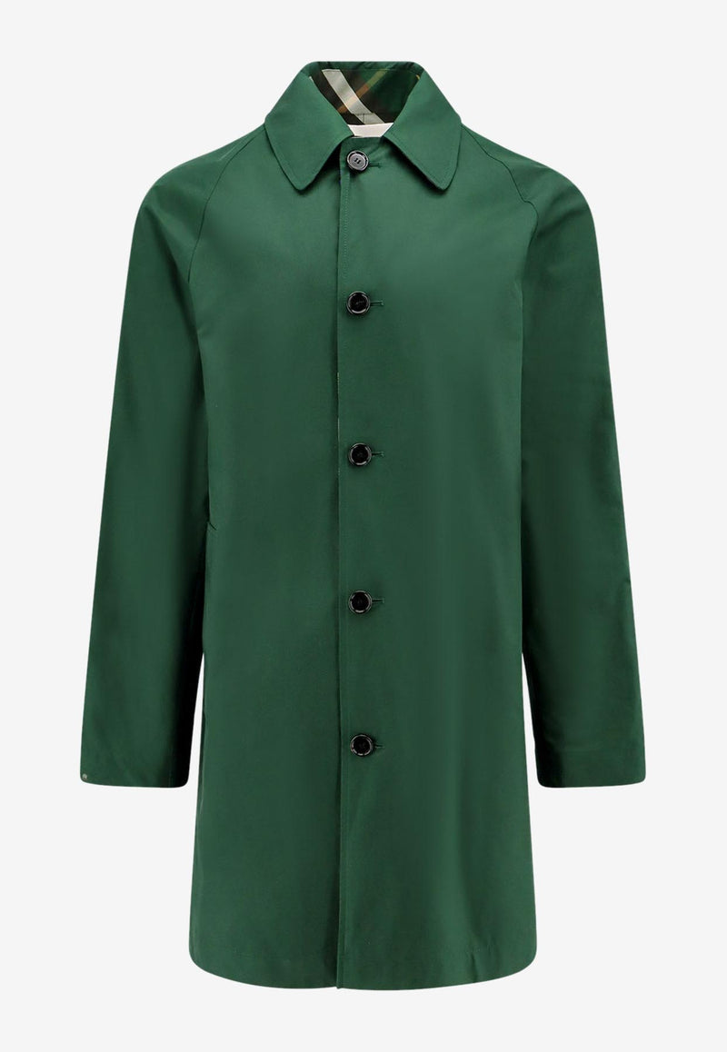 Burberry Reversible Checked Raincoat Green 8080655_B8636_Green_29846067