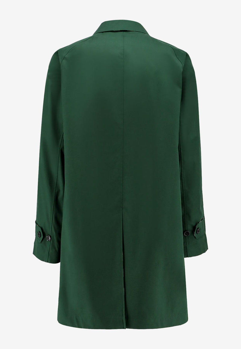 Burberry Reversible Checked Raincoat Green 8080655_B8636_Green_29846067