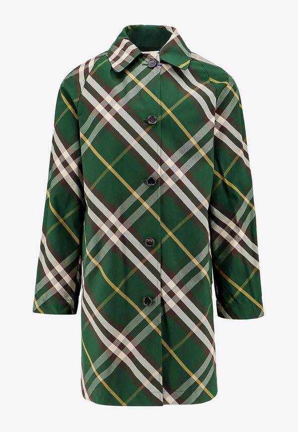 Burberry Reversible Checked Raincoat Green 8080655_B8636_Green_29846067