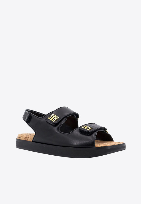 Givenchy 4G Logo Leather Sandals Black BE3087E24C_001_Black_29847620