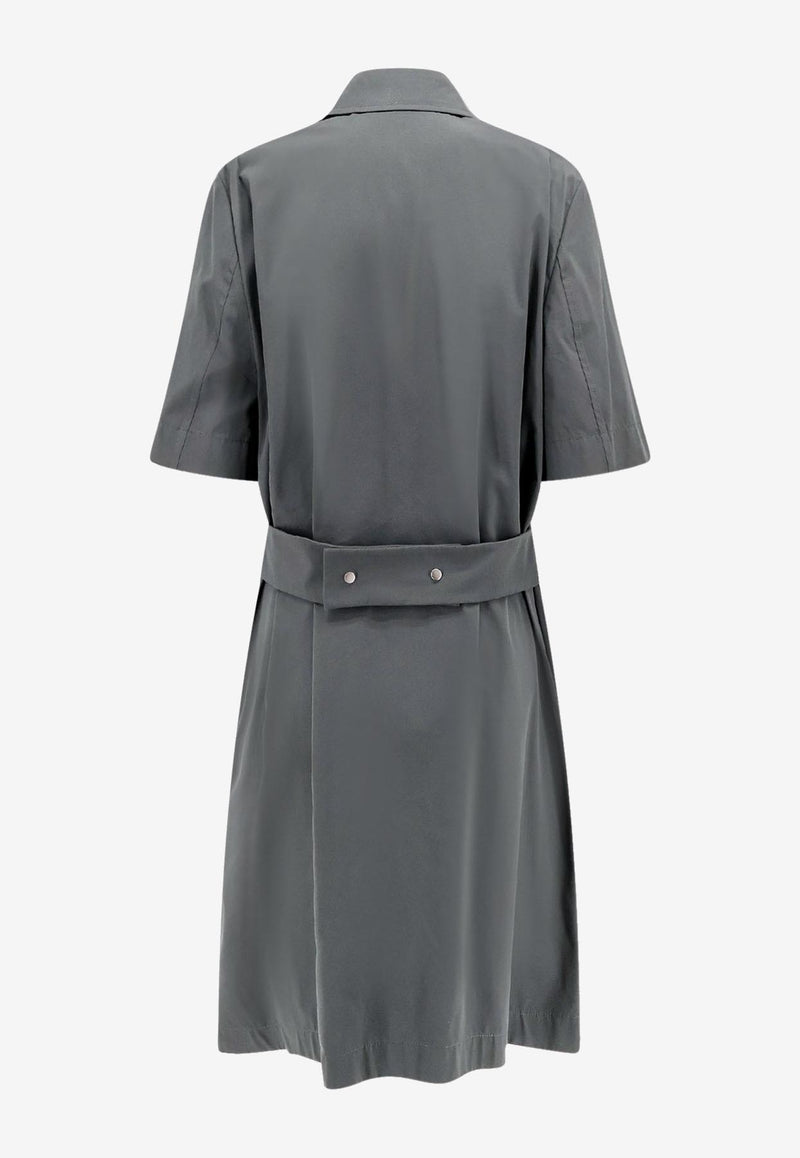 Burberry EKD Embroidered Midi Shirt Dress Gray 8083552_B8634_Grey_29843942