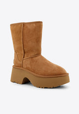 Suede Mid-Calf Boots