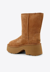 Suede Mid-Calf Boots