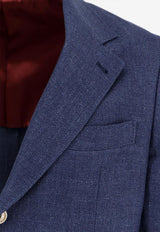 Brunello Cucinelli Single-Breasted Linen Blend Suit Blue MW482LDWH_C802_Blue_29846262