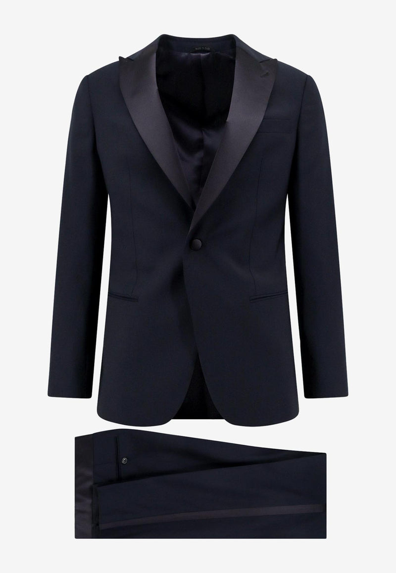 Giorgio Armani Single-Breasted Tuxedo Suit Blue 2CGAS01MT00FM_UBUV_Blue_29846357