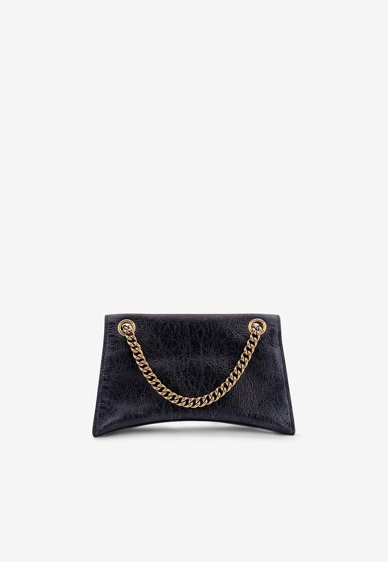 Balenciaga Small Crush Chain Shoulder Bag with Charms Black 7819202AA6W_1000_Black_29840715