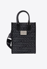 Dolce & Gabbana Small Logo Jacquard Top Handle Bag Black BM2123AJ705_8B969_Blue_29844421