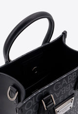 Dolce & Gabbana Small Logo Jacquard Top Handle Bag Black BM2123AJ705_8B969_Blue_29844421
