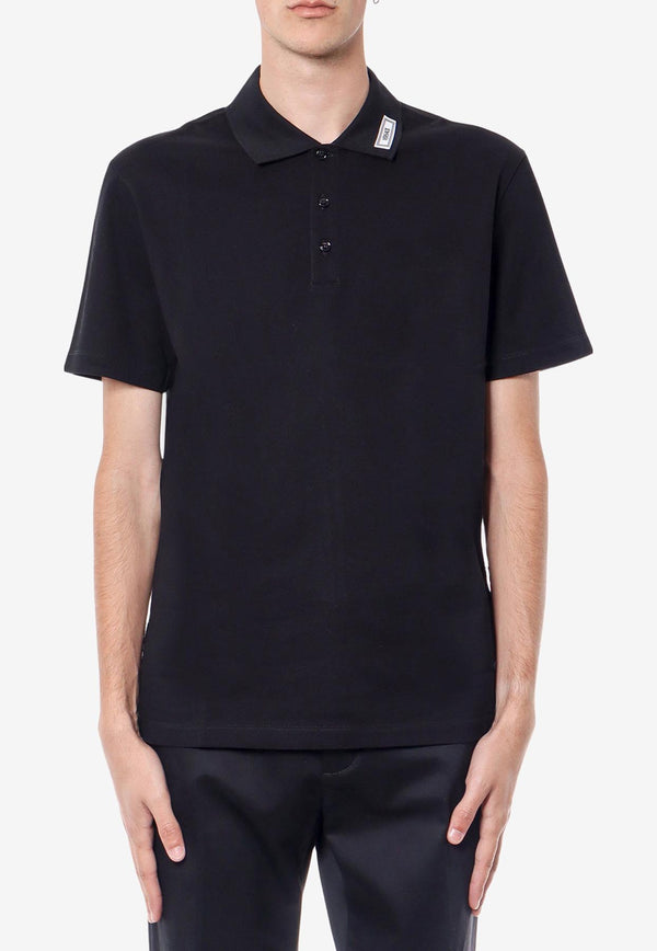 Versace Logo Label Polo T-shirt Black 10139061A11276_1B000_Black_29846041