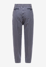 Sacai Striped Tailored Pants Blue 2303040M_222_Blue_29846895