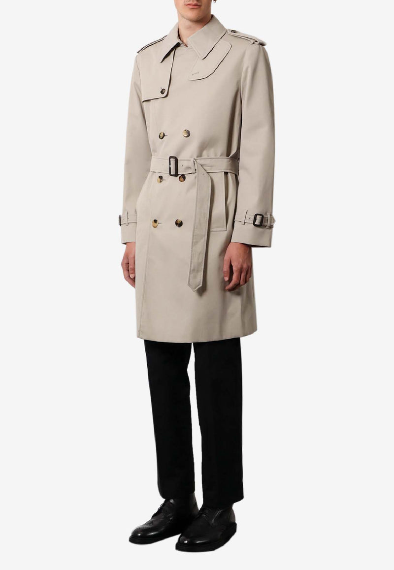 Burberry Double-Breasted Trench Coat Dove 8101309_C1761_Grey_29844801