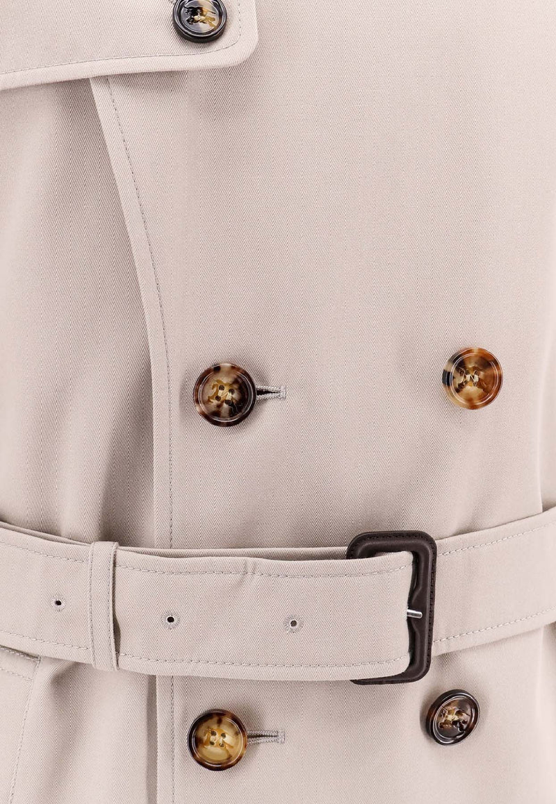 Burberry Double-Breasted Trench Coat Dove 8101309_C1761_Grey_29844801