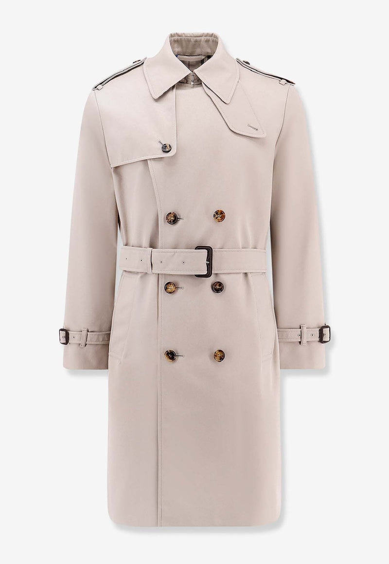 Burberry Double-Breasted Trench Coat Dove 8101309_C1761_Grey_29844801