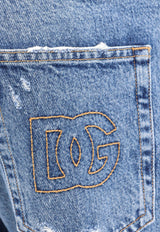Dolce & Gabbana Ripped Straight-Leg Jeans Blue GP02XZG8MX2_S9001_Blue_29845478