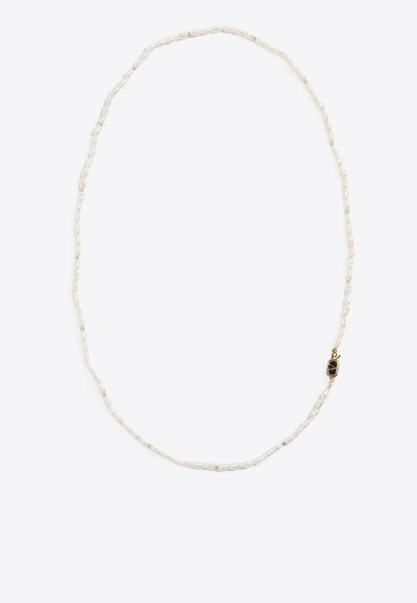 Valentino Ovalette Pearl Necklace White 6Y2J0S99CRW_QYL_White_29840125