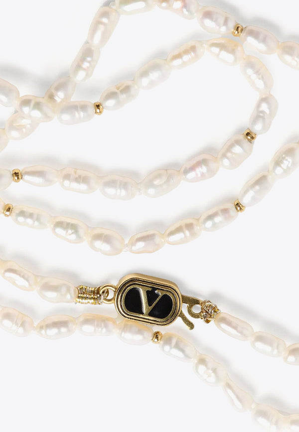 Valentino Ovalette Pearl Necklace White 6Y2J0S99CRW_QYL_White_29840125