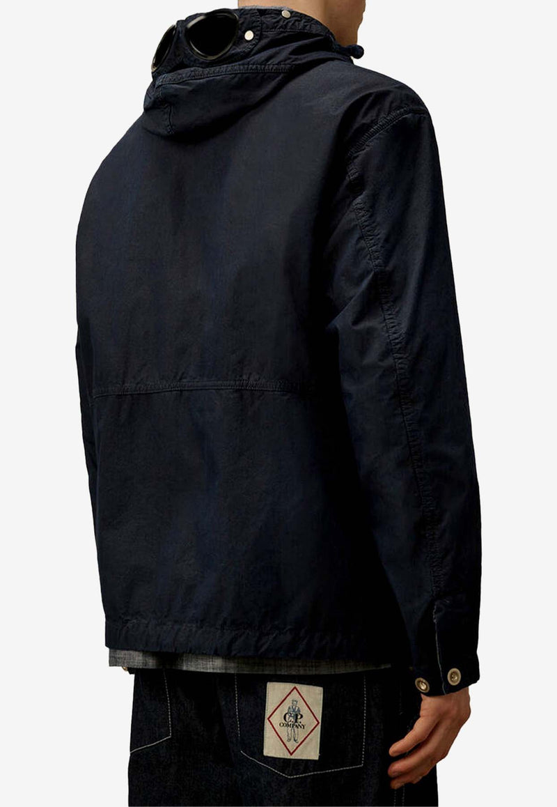 C.P. Company Logo Patch Zip-Up Google Jacket Black 18CMOW154A110288W_883_OneColor_29843645