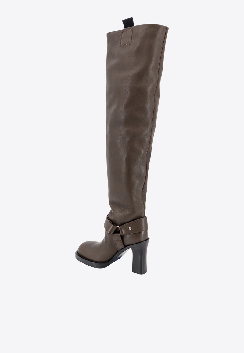 Burberry 85 Leather Over-the-Knee Boots Brown 8092027_C1170_Brown_29848449