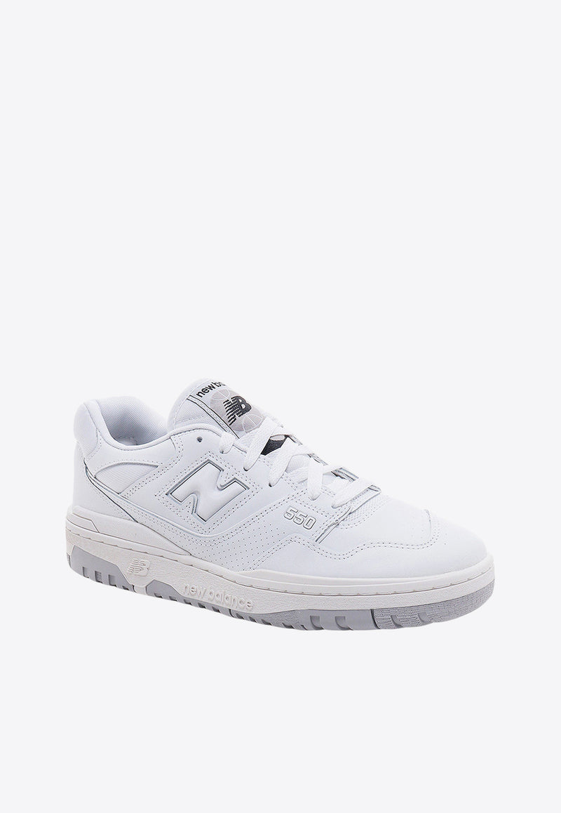 New Balance 550 Leather Low-Top Sneakers White BB550PB1_WHITE_White_29852594