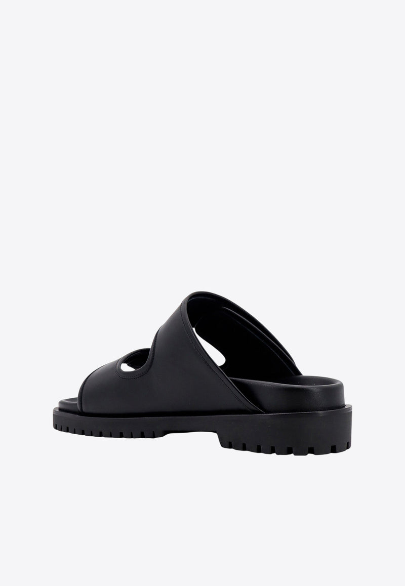 Off-White Arrow-Buckles Leather Sandals Black OMIH008S24LEA001_1072_Black_29847187