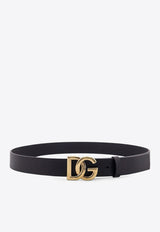 Dolce & Gabbana Logo-Plaque Leather Belt Black BC4644AX6228E831_NERO ORO_29841868