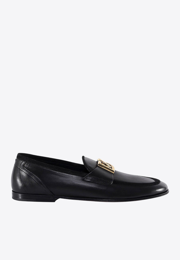 Dolce & Gabbana Ariosto Calf Leather Loafers Black A50462AQ993_80999_Black_29841931
