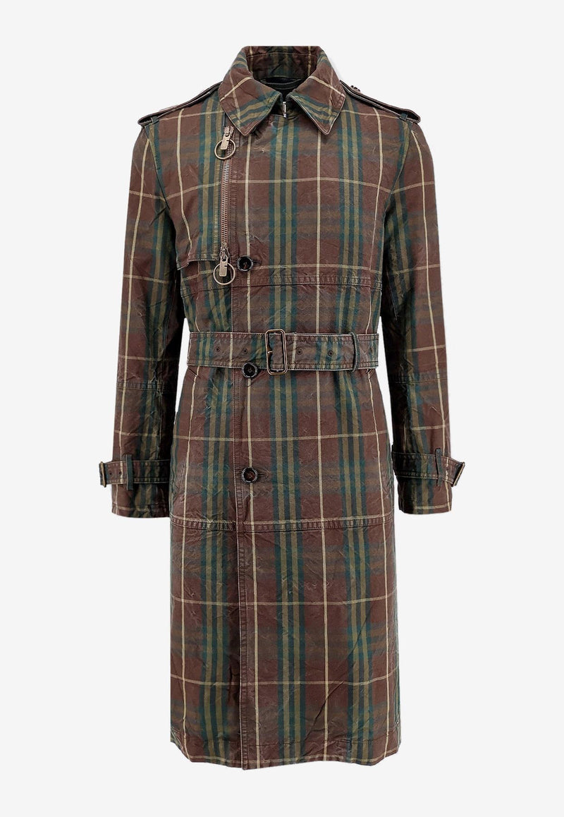 Burberry Double-Breasted Check Trench Coat Multicolor 8098475_C1480_Brown_29845961