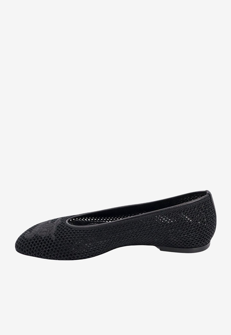 Burberry EKD Openwork Ballet Flats Black 8088424_A1189_Black_29847759