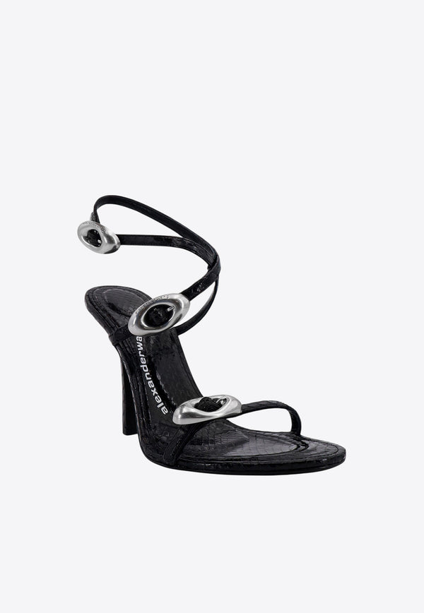 Alexander Wang Dome 105 Strappy Leather Sandals Black 30124S005_001_Black_29845692