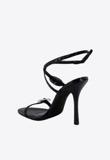 Alexander Wang Dome 105 Strappy Leather Sandals Black 30124S005_001_Black_29845692