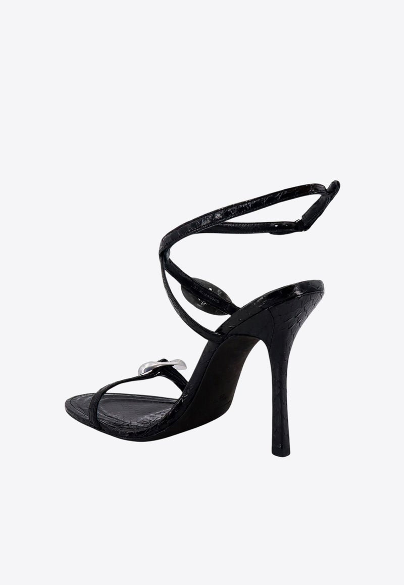 Alexander Wang Dome 105 Strappy Leather Sandals Black 30124S005_001_Black_29845692