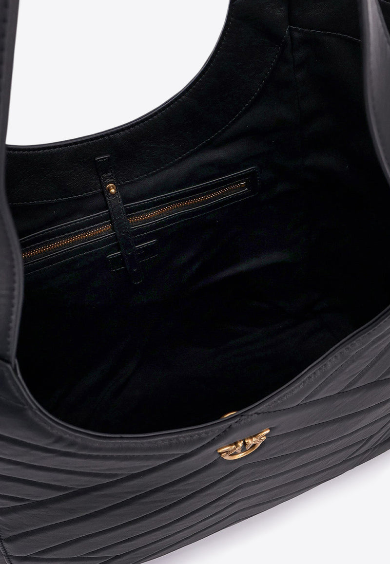 PINKO Quilted Leather Tote Bag Black 104536A2AO_Z99Q_Black_29848513