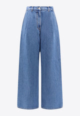 Givenchy 4G Logo Wide-Leg Jeans Blue BW514A5Z1F_402_Blue_29843297