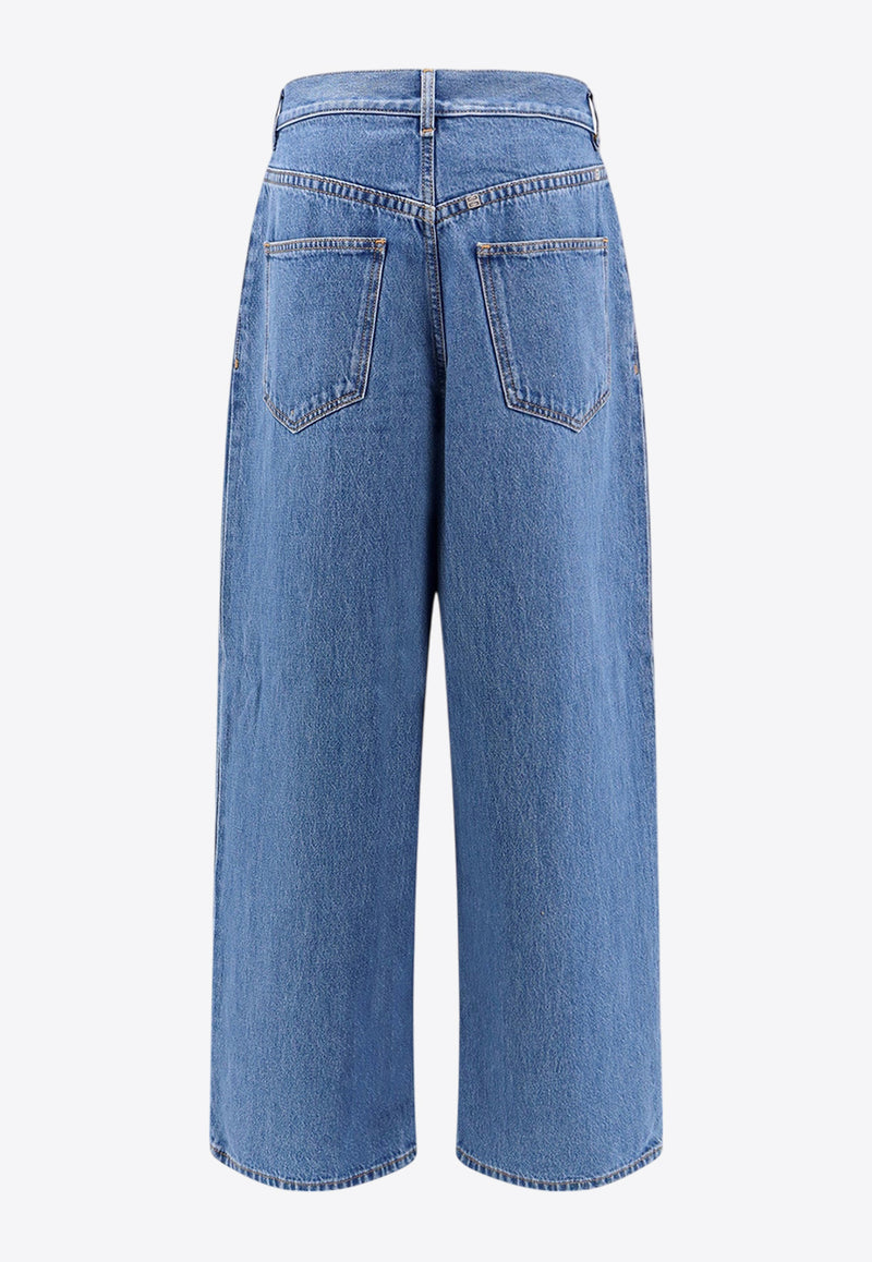 Givenchy 4G Logo Wide-Leg Jeans Blue BW514A5Z1F_402_Blue_29843297