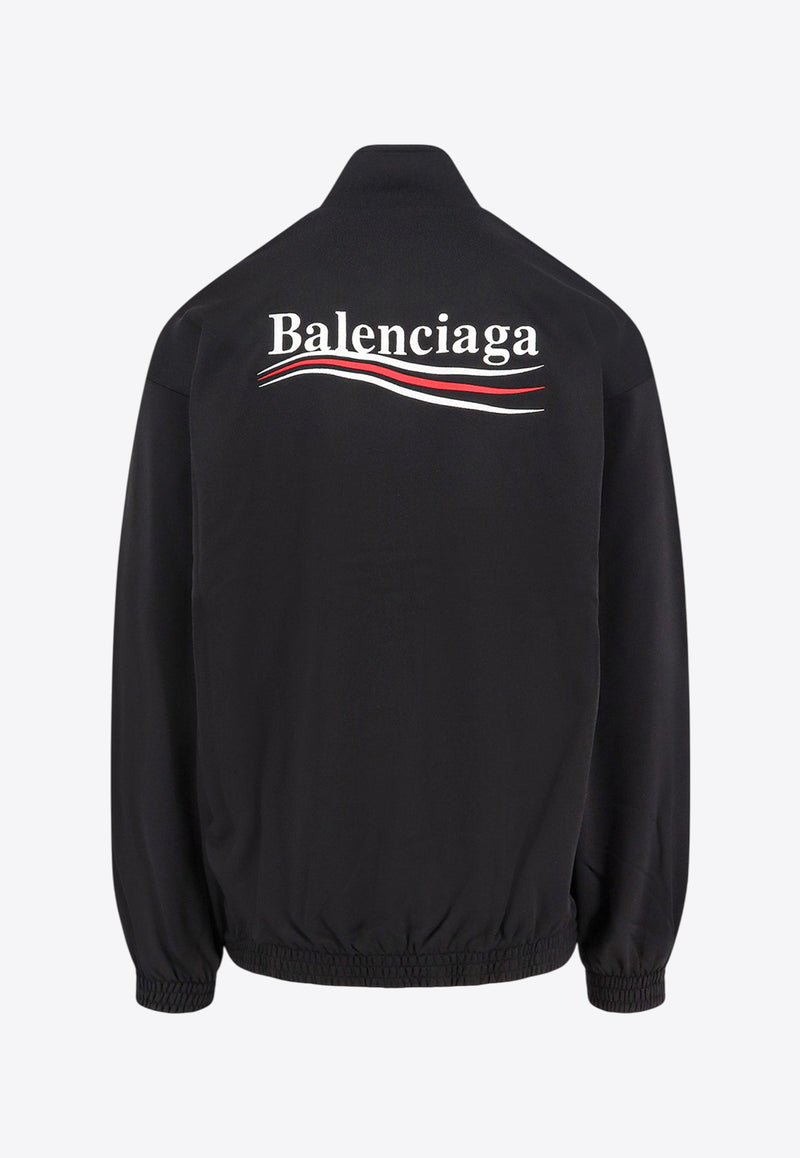 Balenciaga Political Campaign Windbreaker Jacket Black 818502TRVE2_1089_Black_29843606