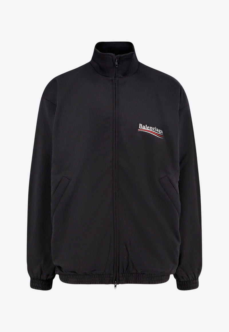 Balenciaga Political Campaign Windbreaker Jacket Black 818502TRVE2_1089_Black_29843606