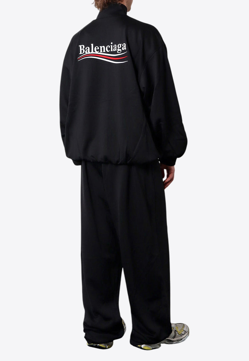 Balenciaga Political Campaign Windbreaker Jacket Black 818502TRVE2_1089_Black_29843606
