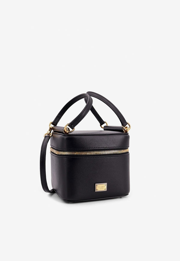 Dolce & Gabbana Sicily Calf Leather Cube Top Handle Bag Black BB7715B7321_80999_Black_29847363