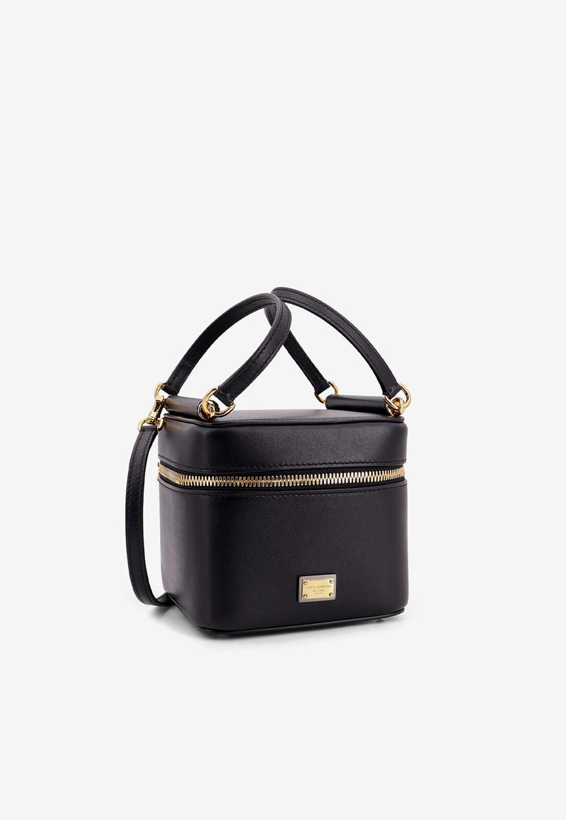 Dolce & Gabbana Sicily Calf Leather Cube Top Handle Bag Black BB7715B7321_80999_Black_29847363