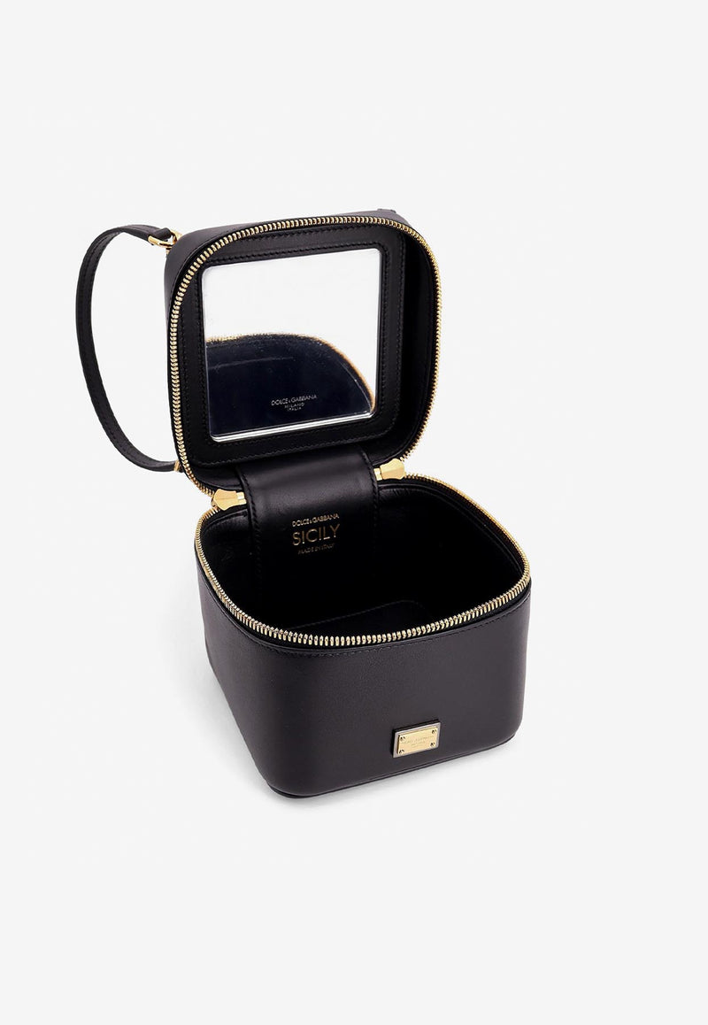 Dolce & Gabbana Sicily Calf Leather Cube Top Handle Bag Black BB7715B7321_80999_Black_29847363