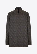 Fendi Single-Breasted FF Jacquard Jacket Brown FW1329ASCK_F1440_Brown_29851362