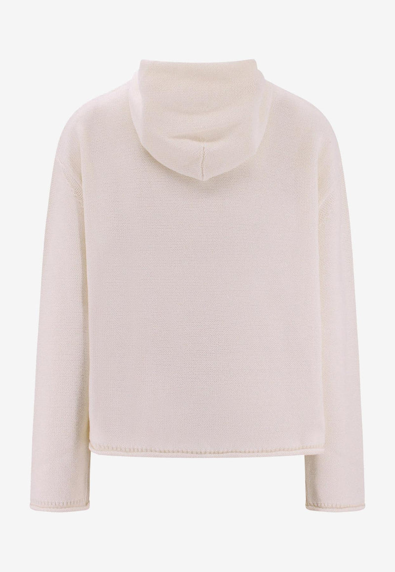 MM6 Maison Margiela Embroidered Logo Hooded Sweatshirt White S52GP0150S18286_100J_White_29847088