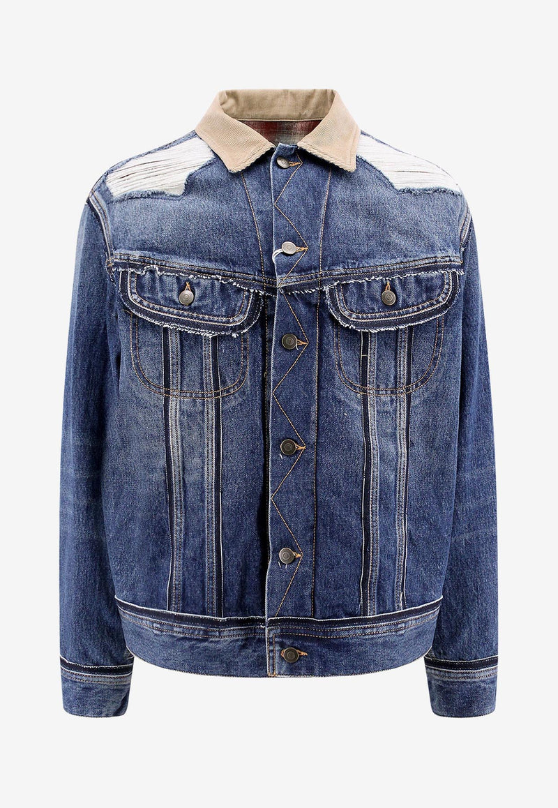 Maison Margiela Destroyed-Effect Denim Jacket Blue S67AM0061STZ092_962_Blue_29843897