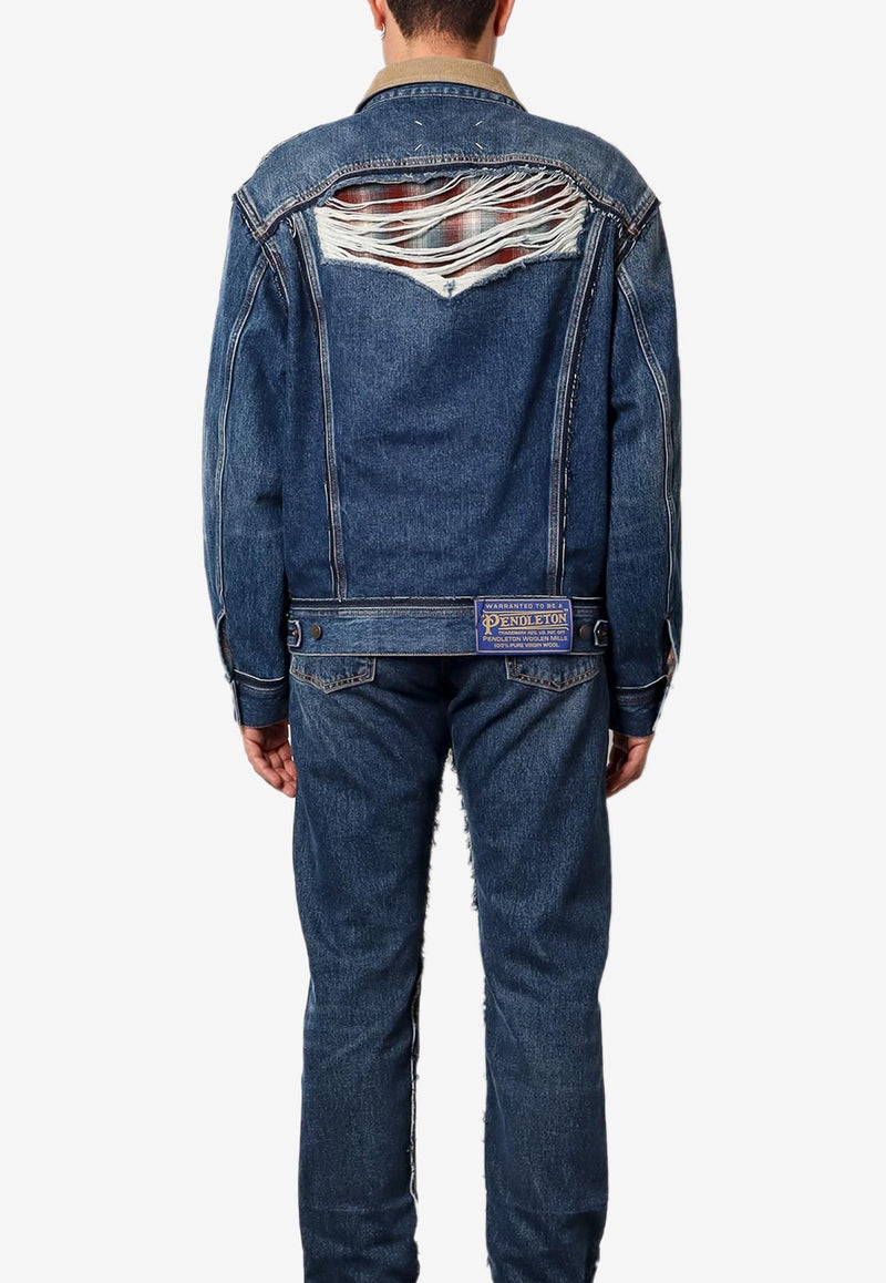 Maison Margiela Destroyed-Effect Denim Jacket Blue S67AM0061STZ092_962_Blue_29843897