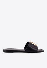 Tory Burch Eleanor Leather Flat Sandals Black 157966006_PERFECT BLACK_29843107