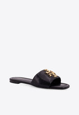 Tory Burch Eleanor Leather Flat Sandals Black 157966006_PERFECT BLACK_29843107
