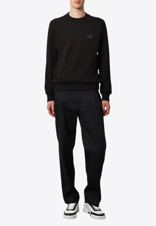 Dolce & Gabbana Logo Plaque Sweater Black G9ABJTG7F2GN0000_Nera_29844927