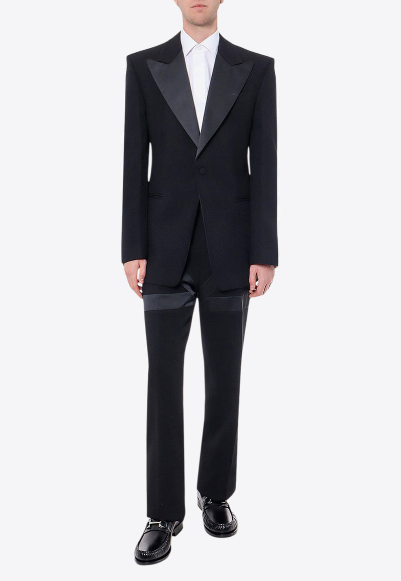 Ferragamo Straight-Leg Tailored Wool Pants Black 143161761170_NERO_Black_29843891