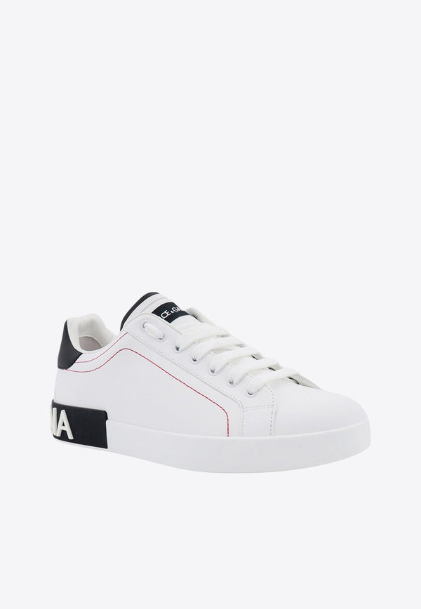 Dolce & Gabbana Portofino Leather Low-Top Sneakers White CS2216AH526_89697_White_29844083