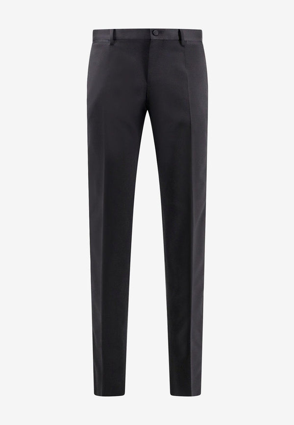 Dolce & Gabbana Wool and Silk Tailored Pants Black GWZMXTGG861_N0000_Black_29847345